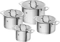Produktbild: Zwilling Topfset 4-teilig TrueFlow Edelstahl mit Glasdeckel 66920-004-0