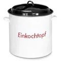 Produktbild: Krüger Einkochtopf emailliert mit Metalldeckel 28 Lieter 35cm