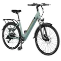 Produktbild: Cecotec Elektro-Stadtfahrrad Urban, 250W, 28-Zoll-Räder, 90 km Reichweite, 460 Wh Batterie, Vorderradfederung, 7-Gang-Shimano-Schaltung und Doppel-Hydraulikbremsscheiben