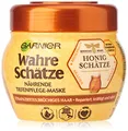 Produktbild: Garnier Haar-Maske /Haarkur für intensive Haarpflege, bewahrt den Farbglanz , mit Gelée Royale, Bienenbalsam & Honig - für brüchiges, strapziertes Haar, Wahre Schätze, 1 x 300ml