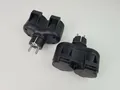 Produktbild: 2 x 2 Fach Stecker mit Federdeckel Schuko Doppelstecker mit Federdeckel sw IP44