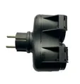 Produktbild: Schuko Gummistecker IP 44 mit Klappendeckel spritzwassergeschützt Schukostecker