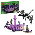 Produktbild: LEGO Minecraft Der Enderdrache und das Endschiff - Interaktives Spielzeug mit Boot, Drache und 3 Figuren, darunter EIN Enderman - Kreatives Gamer Geschenk für Jungen & Mädchen ab 8 Jahren - 21264