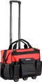 Produktbild: Wiltec Werkzeugtrolley 46 x 25 x 37 cm bis 40 kg, Werkzeugkoffer mit Rollen 19 Fächer, Werkzeug Trolley verstärkter Boden, robuste Werkzeugtasche