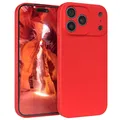 Produktbild: Handyhülle für Apple iPhone 17 Pro Max Silikon Back Cover Schutz Handy Case Rot