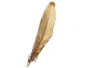 Produktbild: Posiwio Weihnachtsmann Deko Federn Gold 15-20cm 12 St - Weihnachtsdeko u. Tischdeko, 12 Stück