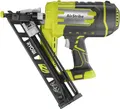 Produktbild: RYOBI 18 V ONE+ Akku-Nagler R15GN18-0 (Nageltyp 1,8 mm, Magazinkapazität von 105 Nägeln, 33-35° Magazinwinkel, inkl. 100 x angewinkelte Nägel, 1 x Gürtelclip, ohne Akku und Ladegerät)