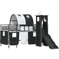Produktbild: vidaXL Kinderloftbett Schwarz 99,5 x 200 cm Metall 42020874