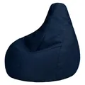 Produktbild: Icon Performance Mesh Gaming Sitzsack XXL, Marineblau, Webstoff, Groß Sitzsack Erwachsene mit Füllung, Bean Bag, Gaming Stuhl, Lounge Sessel, Lounge Stuhl, Schlafzimmer, Wohnzimmer