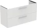 Produktbild: Waschtisch/Möbel-Paket i.life A 120cm, Griff Schwarz weiß matt weiß matt