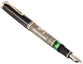 Produktbild: Pelikan Füllhalter Toledo 900, Schwarz, Feder M (mittel), hochwertiger Kolbenfüller im Geschenk-Etui, 921387
