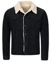 Produktbild: Rock Creek Herren Cordjacke Winterjacke Teddyfutter Jeansjacke Herrenjacke Herren Winter Jacken Teddyfellkragen Parka Warm H-211 Schwarz 2XL