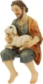 Produktbild: FADEDA Krippenfigur FADEDA Hirte mit Schaf, sitzend, Höhe in cm: 9 (1 St)