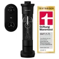 Produktbild: GROHE Blue Fizz, Wassersprudler Starter Set (mit CO2-Füllstandsanzeige, 3 einstellbare Sprudel-Stufen, ohne CO2 Flasche, 1x 0,85l Wasserflasche + Reinigungspulver), schwarz, 31947K00