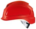 Produktbild: Uvex Pheos B-S-WR Belüfteter Bauhelm mit Drehrad - Kurzer Schirm - Rot