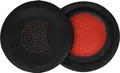 Produktbild: vhbw 2x Ohrpolster kompatibel mit Plantronics Voyager Focus UC B825, Focus 2 UC, 4210, 4220 Kopfhörer Headset, Kunstfaser Rot Schwarz