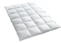 Produktbild: Schlafbio Federbettdecke Winter Feder Bettdecke Megawarm 135x200, Füllung: weiße neue Federn und Daunen, Klasse 1, 90% Federn, 10% Daunen, Bettdecke, 135x200cm, Megawarm, Winter, Allergikergeeignet, Bio