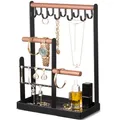 Produktbild: ProCase Schmuckständer Schmuckhalter Schmuckbaum, Schmuck Organizer Ketten Aufbewahrung Ständer Ohrringständer Schmuckaufbewahrung Kettenhalter Jewelry Stand für Halsketten Armbänder Ringe –Schwarz