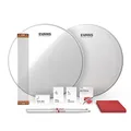 Produktbild: Evans Snare Drum Tune Up Kit, enthält 14-Zoll-Snare-Trommelfelle, HD Dry and Clear Resonant Drumheads, EQ-Pods, Snare-Drähte, Drumsticks, Wartungszubehör