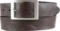 Produktbild: BELTINGER Gürtel aus Vollrindleder Used-Look mit Doppel-Schließe 4 cm | Jeans-Gürtel für Herren 40mm | Ledergürtel Vintage-Look 4cm | Chocolate 95cm