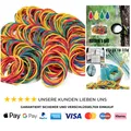 Produktbild: Gummiband Haushaltsgummi 300 Stücke Gummibänder Farbe Gummiringe Gummi 38 * 1.4