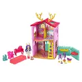 Produktbild: Enchantimals HFC41 - REH-Haus Spielset, ca. 53 cm groß, mit Rehmädchen Danessa Deer und Tierfigur, 4 Spielbereichen und 15+ Teilen, Puppenhaus ab 4 Jahren