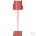 Produktbild: SIGOR NUINDIE LED Akku-Tischleuchte rot 2.2W 180lm 45Â° rund Stufenlos dimmbar 2200/2700K 4545901 USB-C