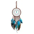 Produktbild: Lerkely Feder Dreamcatcher, Traumfänger Handgefertigt Dreamcatcher Handgefertigt für Wandbehang Wohnkultur Ornamente Handwerk
