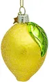 Produktbild: SIKORA Zitrone besondere Weihnachtskugel Glas Christbaumschmuck Deko Figur Weihnachten Anhänger Ornament - Trend Line - BS492