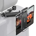 Produktbild: Zommuei Tablet Halterung Auto, Tablethalterungen Auto - Ausziehbare KFZ Kopfstützenhalterung Tablet Halter Kopfstütze für iPad iPhone/Samsung Tab/Kindle Fire HD/Nintendo Switch usw. 4,4-14 Zoll Geräte