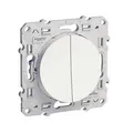 Produktbild: Schneider Electric s520211 Odace, doppelt Schalter 10 A