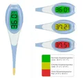 Produktbild: scala SC 2050 Digitales Fieberthermometer – großes, leuchtendes LCD mit Farb-Alarm (grün/gelb/rot) – flexible nickelfreie Spitze, wasserdicht, Batterie wechselbar; für Baby, Kinder, Erwachsene