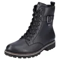 Produktbild: Winterboots REMONTE, Damen, Gr. 37, schwarz, Leder, Schuhe Winterboots, Blockabsatz, Schnürboots, Outdoorschuh mit Zierschnalle, Topseller