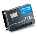 Produktbild: ECTIVE - Laderegler Solar 12/24 Volt SC 40 PRO - MPPT Solar-Laderegler 40A 100V mit Bluetooth – Solarladeregler Ladegerät für AGM, Gel, Lithium-Batterien - Solar Charge Controller ECE R10 Zertifiziert