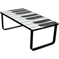 Produktbild: Couchtisch Mit Glasplatte Klavier-aufdruck Vidaxl