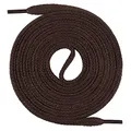 Produktbild: Mount Swiss Schnürsenkel flach 7mm Baumwolle – Dunkelbraun 150cm – Ersatz Schuhband Sneaker Sportschuhe Freizeitschuhe Arbeitsschuhe – Unisex Damen Herren Kinder