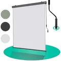Produktbild: Strattore Balkonsichtschutz Ausziehbare Senkrechtmarkise Markise 200 x 250 cm - Hellgrau grau 200 cm x 250 cm
