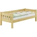 Produktbild: Erst-Holz Kieferbett natur Einzelbett 90x200 Massivholz-Bettgestell Sofabett mit wählbarem Zubehör V-60.53-09 ohne Zubehör