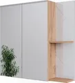 Produktbild: Badspiegelschrank Vicco Irma Weiß Hochglanz 80 x 75 cm, Model 52081