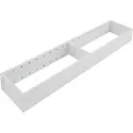 Produktbild: Blum AmbiaLine Schubkastenrahmen schmal mit Trenner 422x100x50mm, seidenweiß