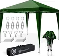 Produktbild: CASARIA® Pavillon Capri 3x3m Pop-Up UV-Schutz 50+ Wasserdicht Winterfest mit Tasche Faltbar Stabil Camping Garten Faltpavillon Partyzelt Grün