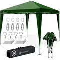 Produktbild: Faltpavillon 3x3m Pop-Up Grün Schnellaufbau UV-Schutz 50+ wasserdicht stabil