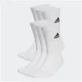 Produktbild: adidas Performance Funktionssocken CUSHIONED SPORTSWEAR CREW SOCKEN, 6 PAAR (6-Paar) weiß L (43/45)