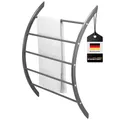 Produktbild: bremermann Handtuchhalter zur Wandmontage mit 5 Stangen aus Metall (grau)