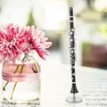 Produktbild: Bicaquu Klarinettenmodell Display 16cm Klarinettenmodell, Klarinettenmodell, Musikdekoration Geschenk Metall Mini Musikinstrument Sammlerstück für Musikliebhaber Schreibtischdekoration