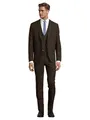 Produktbild: Steffen Klein Herren Anzug - Dreiteiler - Slim Fit - Größe 48 - Business Anzug mit Weste - Elastischer Komfort - Braun