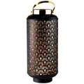 Produktbild: Marrakesch Orient & Mediterran Interior Kerzenlaterne Orientalische Gartenlaterne Garten Windlicht Dekoration Braga Gross (1 St), aus traditioneller Handarbeit schwarz 44 cm