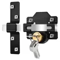 Produktbild: Mortrise Lock Langzug-Türschloss für Holztür, doppelseitige Verriegelung, geeignet für 50 mm dicke Tür, 5 Schlüssel