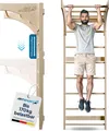 Produktbild: ArtSport Sprossenwand für Erwachsene & Indoor - aus Holz mit Klimmzugstange - Natur