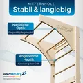 Produktbild: ArtSport Sprossenwand für Erwachsene & Indoor - aus Holz mit Klimmzugstange - Natur